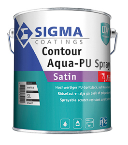 Sigmamix Contour Aqua PU Spray 4,75 lt farblos seidenglänzend Satin Basis ZN